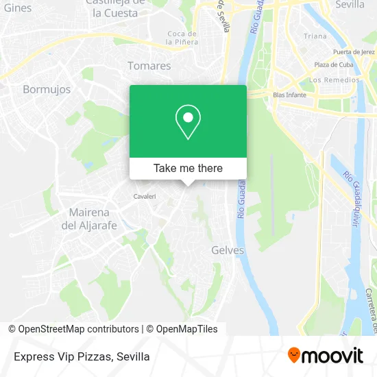 Express Vip Pizzas map