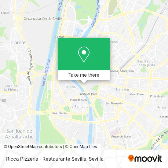 Ricca Pizzería - Restaurante Sevilla map