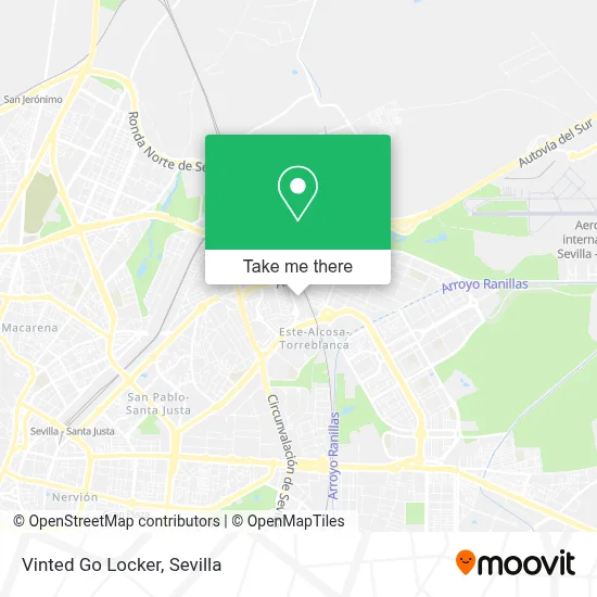 Vinted Go Locker map