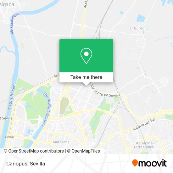 Canopus map