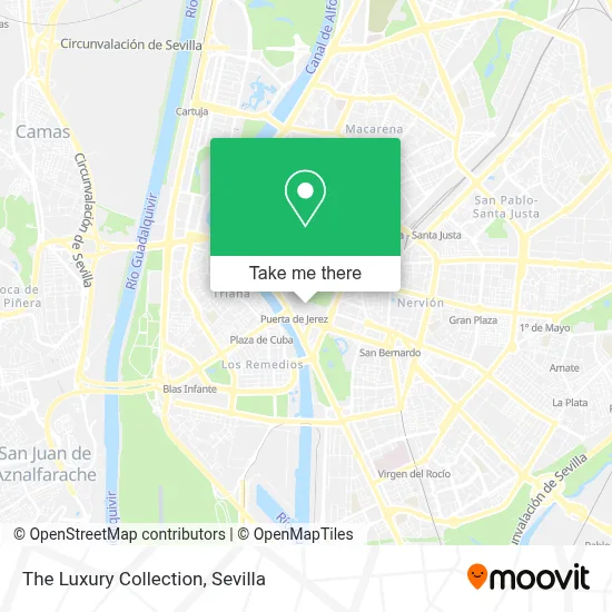 The Luxury Collection map