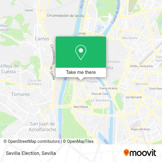 Sevilla Election map