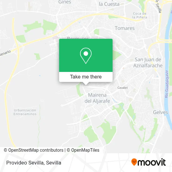 Provideo Sevilla map