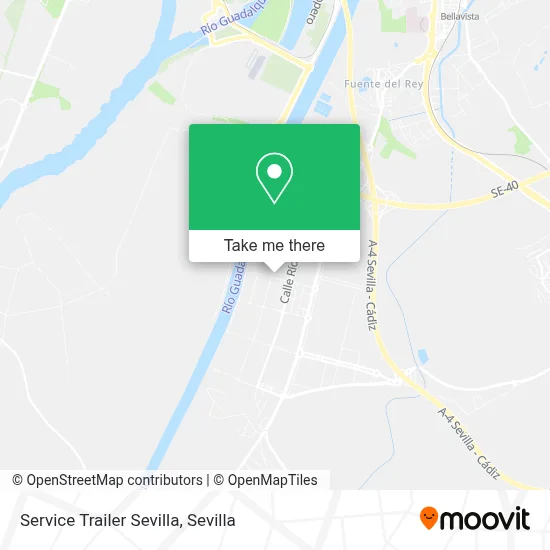 Service Trailer Sevilla map
