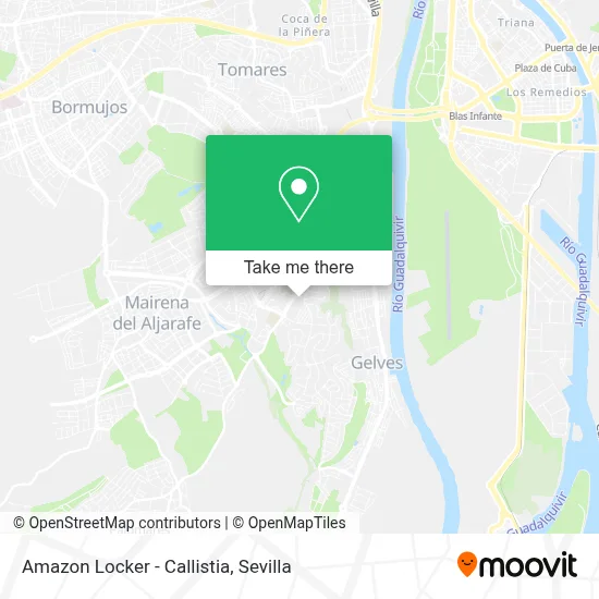 Amazon Locker - Callistia map