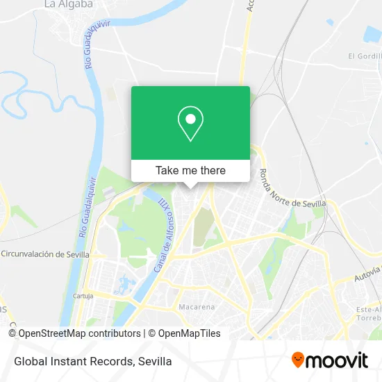 Global Instant Records map