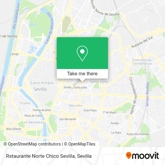Rstaurante Norte Chico Sevilla map