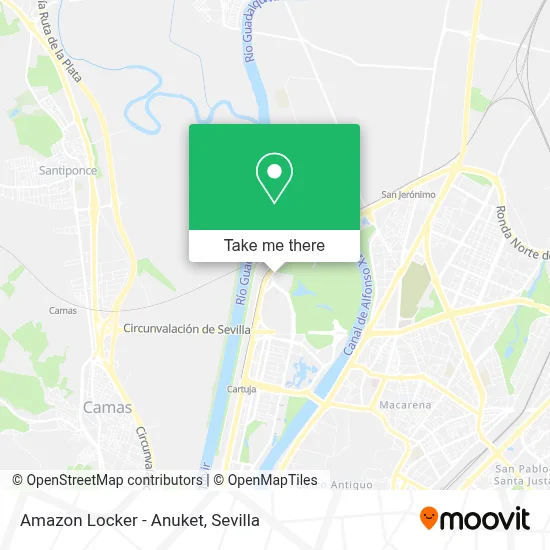 Amazon Locker - Anuket map