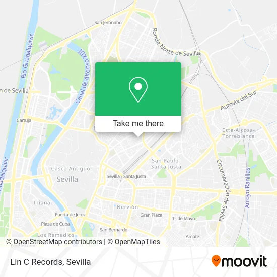 Lin C Records map