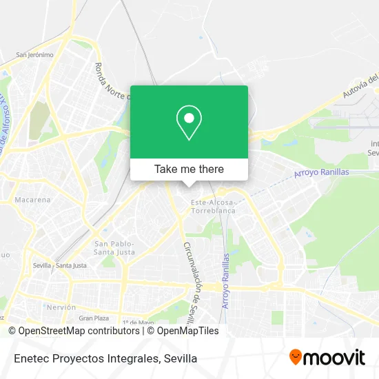 Enetec Proyectos Integrales map