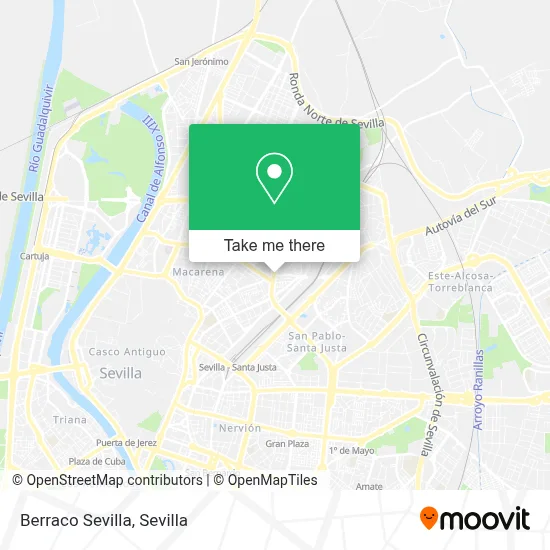 Berraco Sevilla map