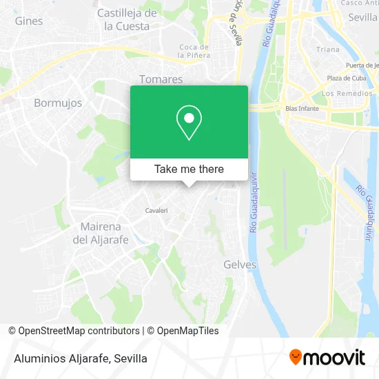 Aluminios Aljarafe map