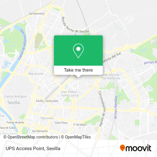 Ups Access Point map