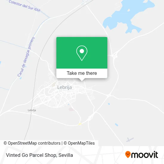 Vinted Go Parcel Shop map