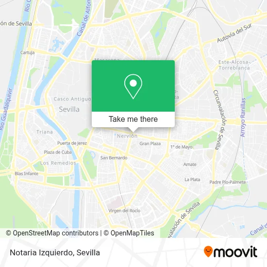 Notaria Izquierdo map