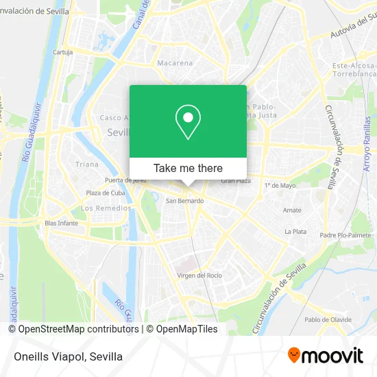 Oneills Viapol map