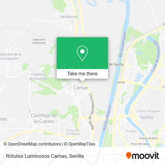Rótulos Luminosos Camas map