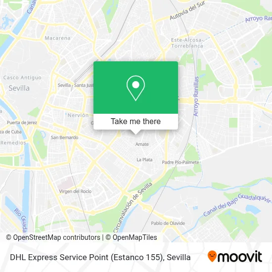 DHL Express Service Point (Estanco 155) map
