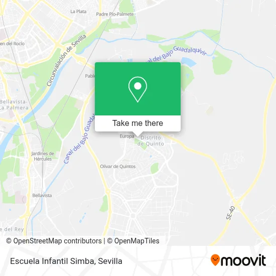Escuela Infantil Simba map