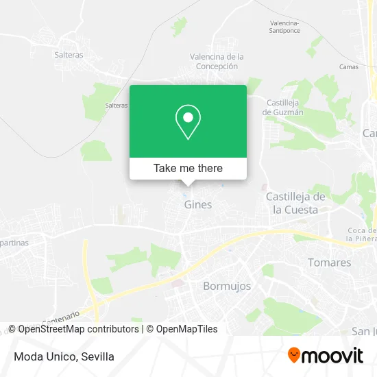 Moda Unico map