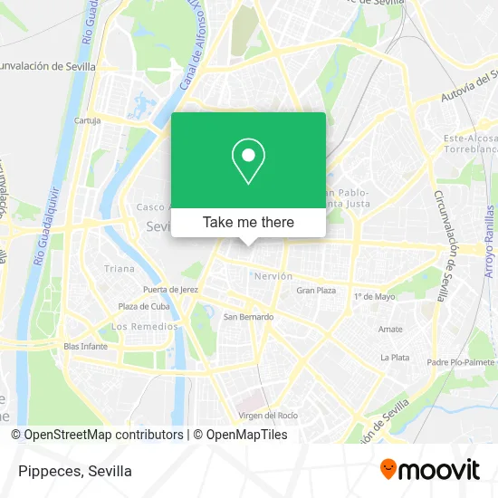 Pippeces map