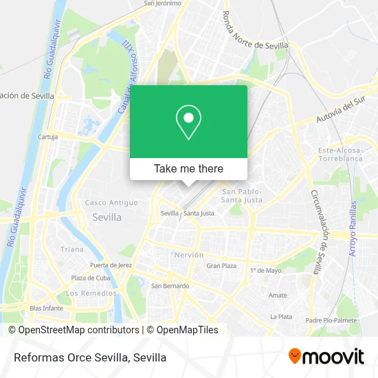 Reformas Orce Sevilla map