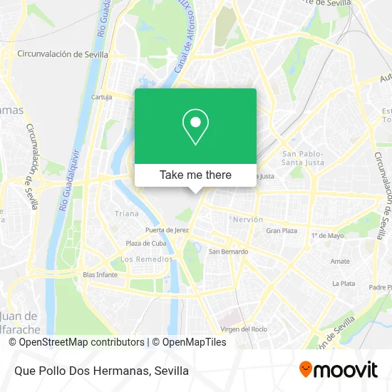 Que Pollo Dos Hermanas map