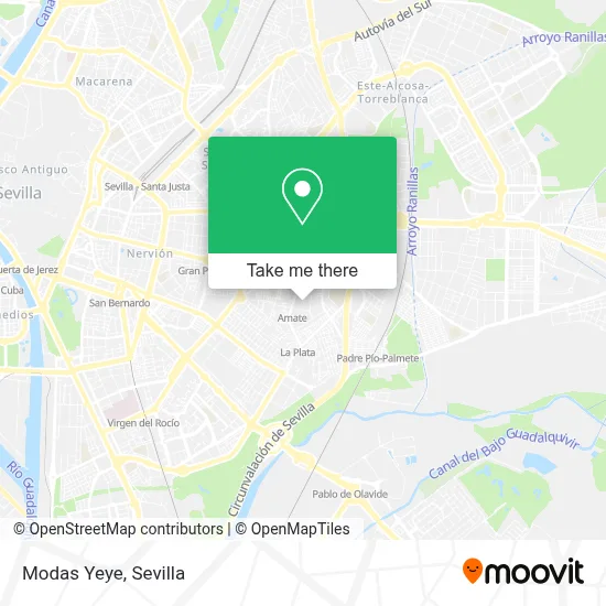 Modas Yeye map