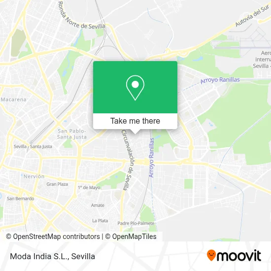 Moda India S.L. map
