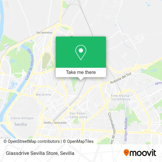 Glassdrive Sevilla Store map