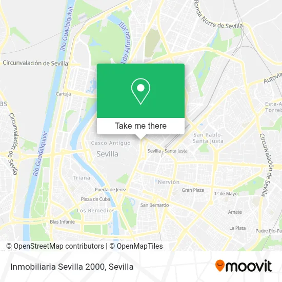 Inmobiliaria Sevilla 2000 map