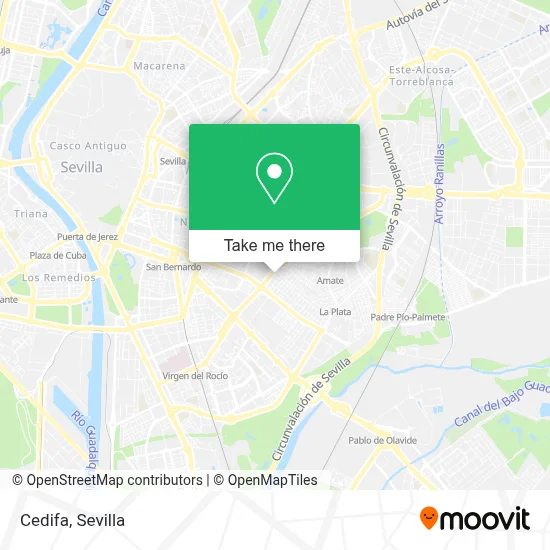 Cedifa map