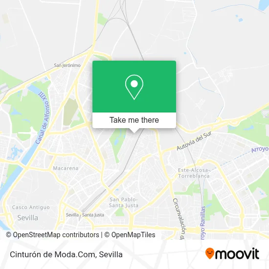 Cinturón de Moda.Com map