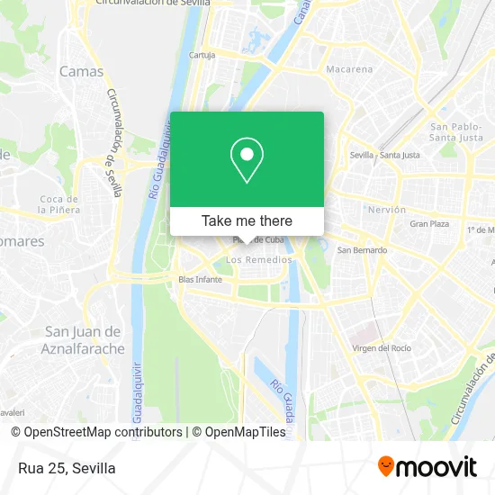 Rua 25 map
