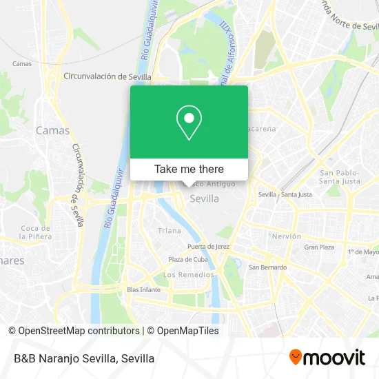 B&B Naranjo Sevilla map