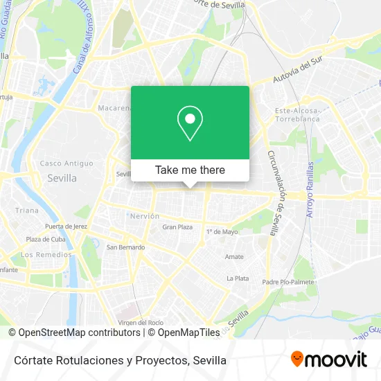 Córtate Rotulaciones y Proyectos map