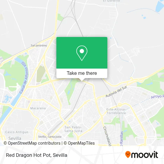 Red Dragon Hot Pot map