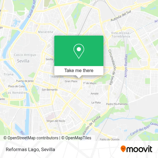 Reformas Lago map