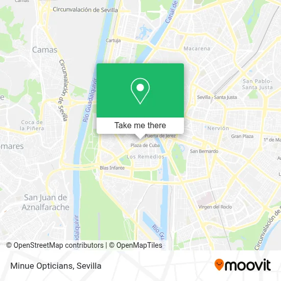 Minue Opticians map