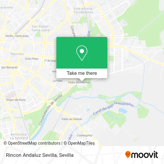 Rincon Andaluz Sevilla map