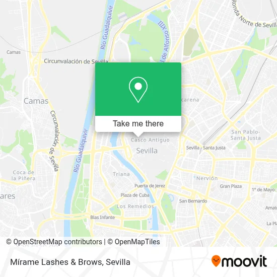 Mírame Lashes & Brows map