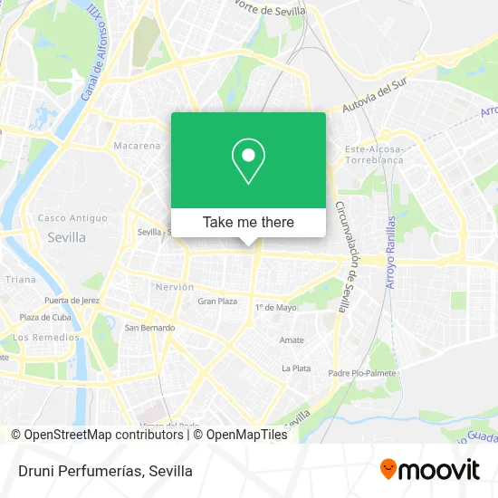 Druni Perfumerías map
