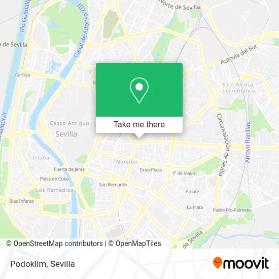 Podoklim map