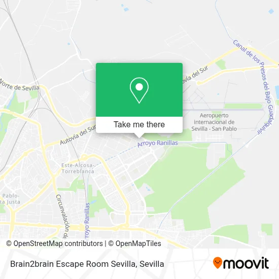 Brain2brain Escape Room Sevilla map