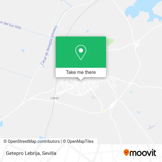 Getepro Lebrija map