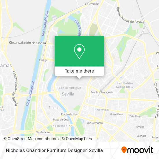 Nicholas Chandler Furniture Designer map