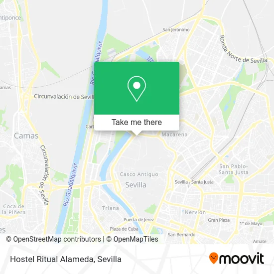 Hostel Ritual Alameda map