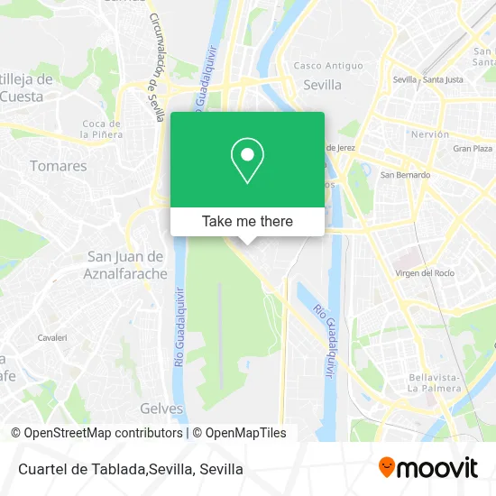 Cuartel de Tablada,Sevilla map