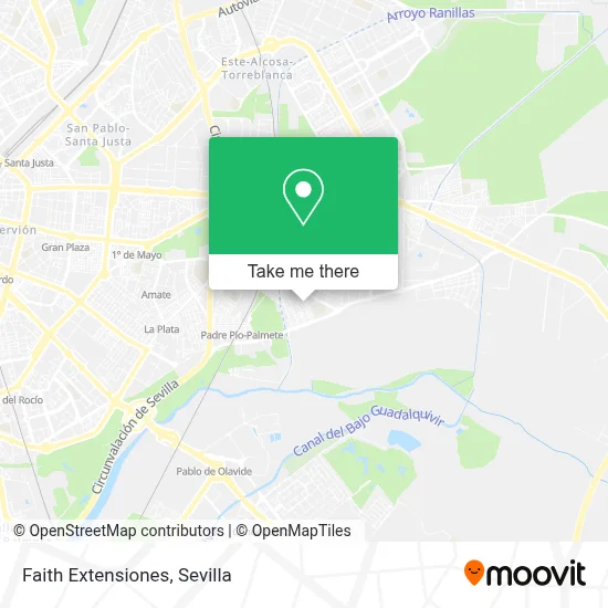 Faith Extensiones map
