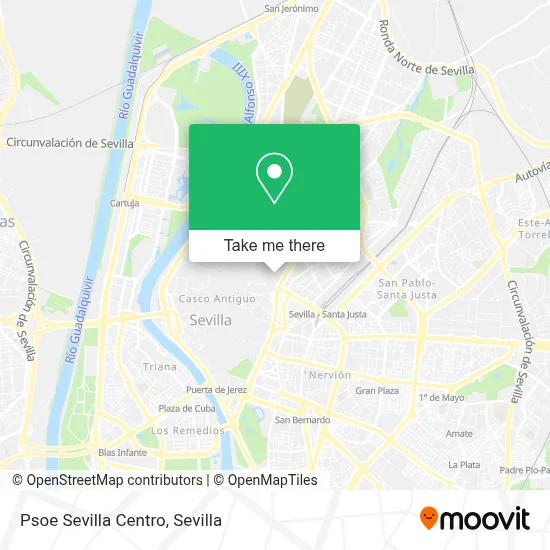 Psoe Sevilla Centro map